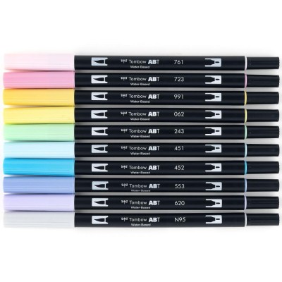 Tombow - Dual Brush Pens  «Pastel»     